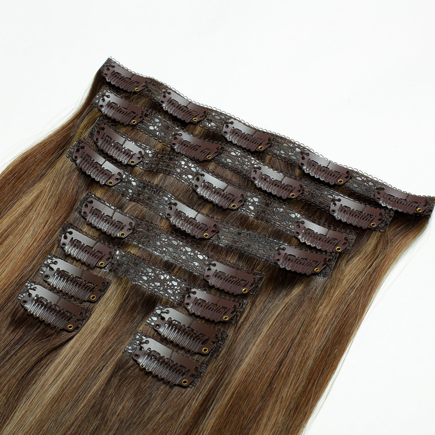 Clip-In Extensions – Light Brown Balayage