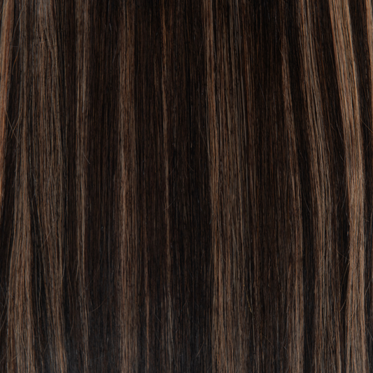 20" Clip-In Brown Ash Highlight Hair Extensions