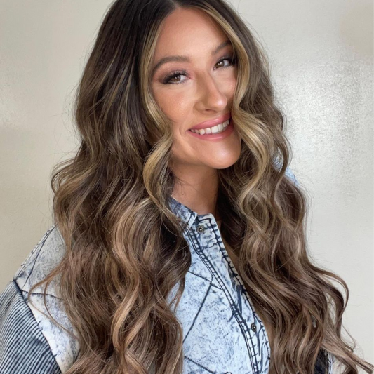 Clip-In Extensions – Honey Highlighted Blend