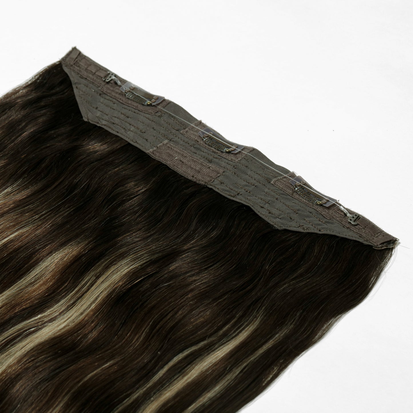 16" Volume Hair Extensions Caramel Blend Highlight