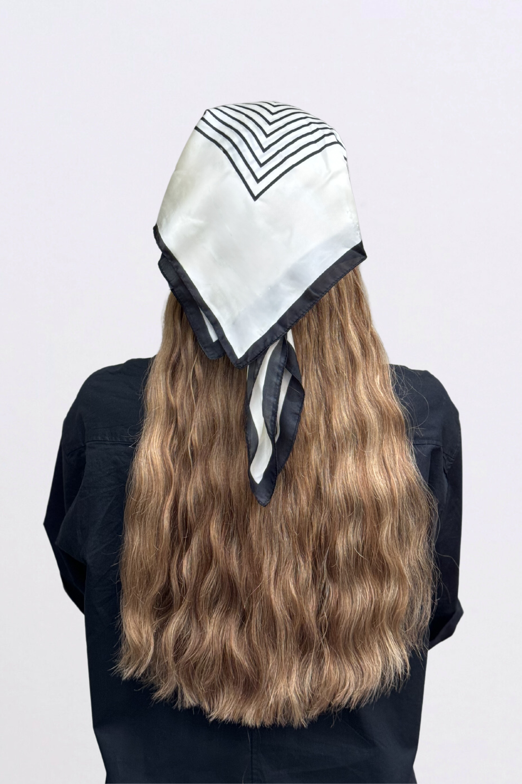 Hatfall | Model is Wearing 24" Hatfall without Face-framing