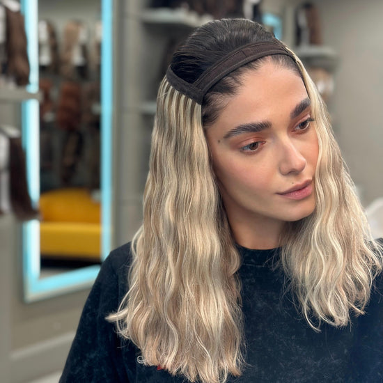 Model is Wearing Lob Hatfall without Face-framing