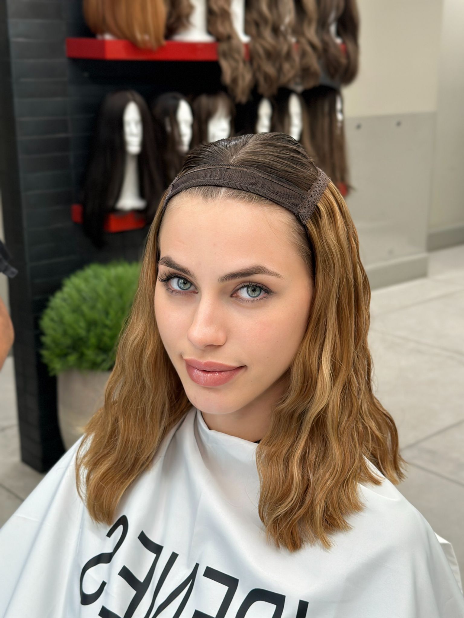 Hatfall | Model is Wearing Long Bob Hatfall without Face-framing