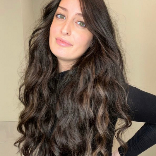 Clip-In Extensions – Brown Caramel Highlight