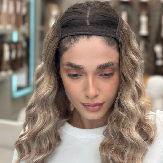 Hatfall | Model is Wearing Long Bob Hatfall without Face-framing