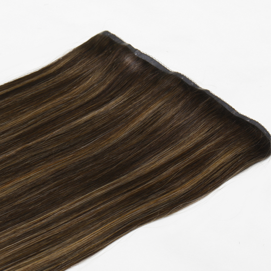 16" Sublime Clip-In Hair Extensions Medium Golden Highlight