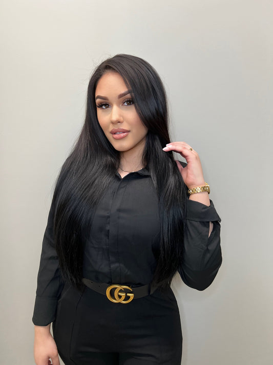 20" Volume  Hair Extensions Jet Black