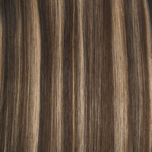 16" Volume Hair Extensions Caramel Blend Highlight